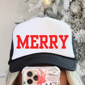 Festive Christmas Trucker Hat: Holiday Party Cap
