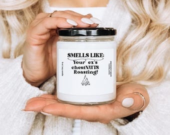 Ex Boyfriend Candle: Smells Like Your Ex's Chestnuts, Break Up Gift, 9 oz Soy