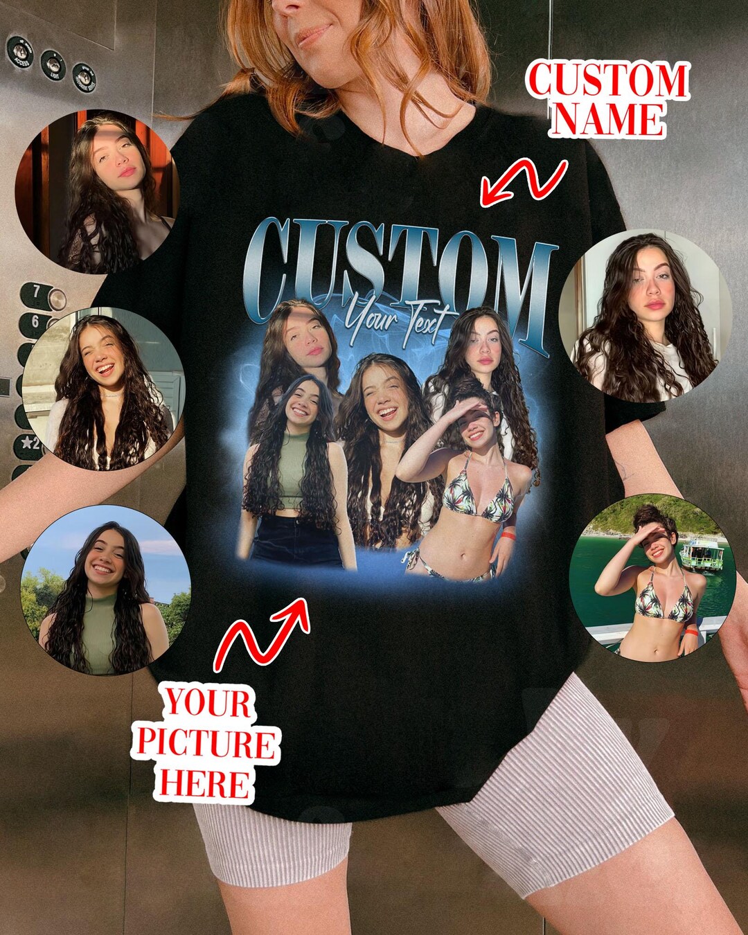 Custom Your Bootleg Rap Tee PNG, Digital File, Personalise Bootleg ...