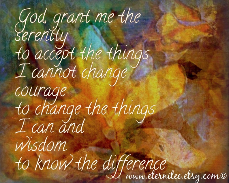 serenity prayer giclee print 8x10 ready to frame home decor etsy