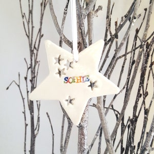 Decoración de Navidad personalizada - decoración del árbol de Navidad - rellenos de medias personalizados - regalos de mesa personalizados secreto Santa regalo