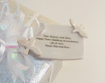 Personalised  Gift Tags - Birthday Gift Tag - Custom Gift Tags - Ceramic Gift Tags - Handmade  Gift Tags - Unique Gift Tag  Holiday gift tag