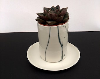 Plant pot - Succulent Pots - Desk Planter - Succulent Planter - Cactus Pot - Plantpot Birthday Gift for Him - Christmas gift Gift for Dad -