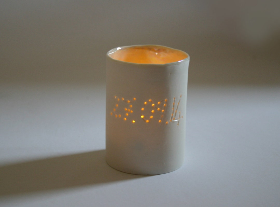 Memorial Candle Holder Memorial Date Gift Commemorative Gift
