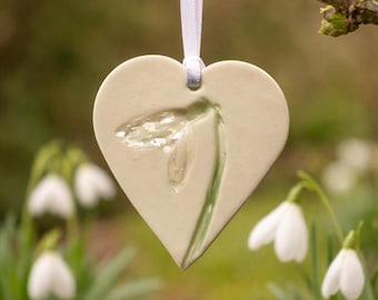 Memorial  Gift - Snowdrop - Floral Memorial Gift - Funeral Gift - Memorial Keepsake - In Memory of Sympathy Gift - Condolence gift Xmas Gift