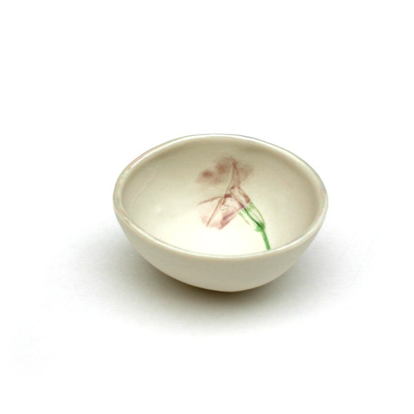 Plato de anillo, plato de baratija, regalo de cumpleaños para la mamá, olla de cerámica, regalo de cumpleaños para ella, olla pequeña, tazón de baratija, tazón de anillo, tazón de joyería