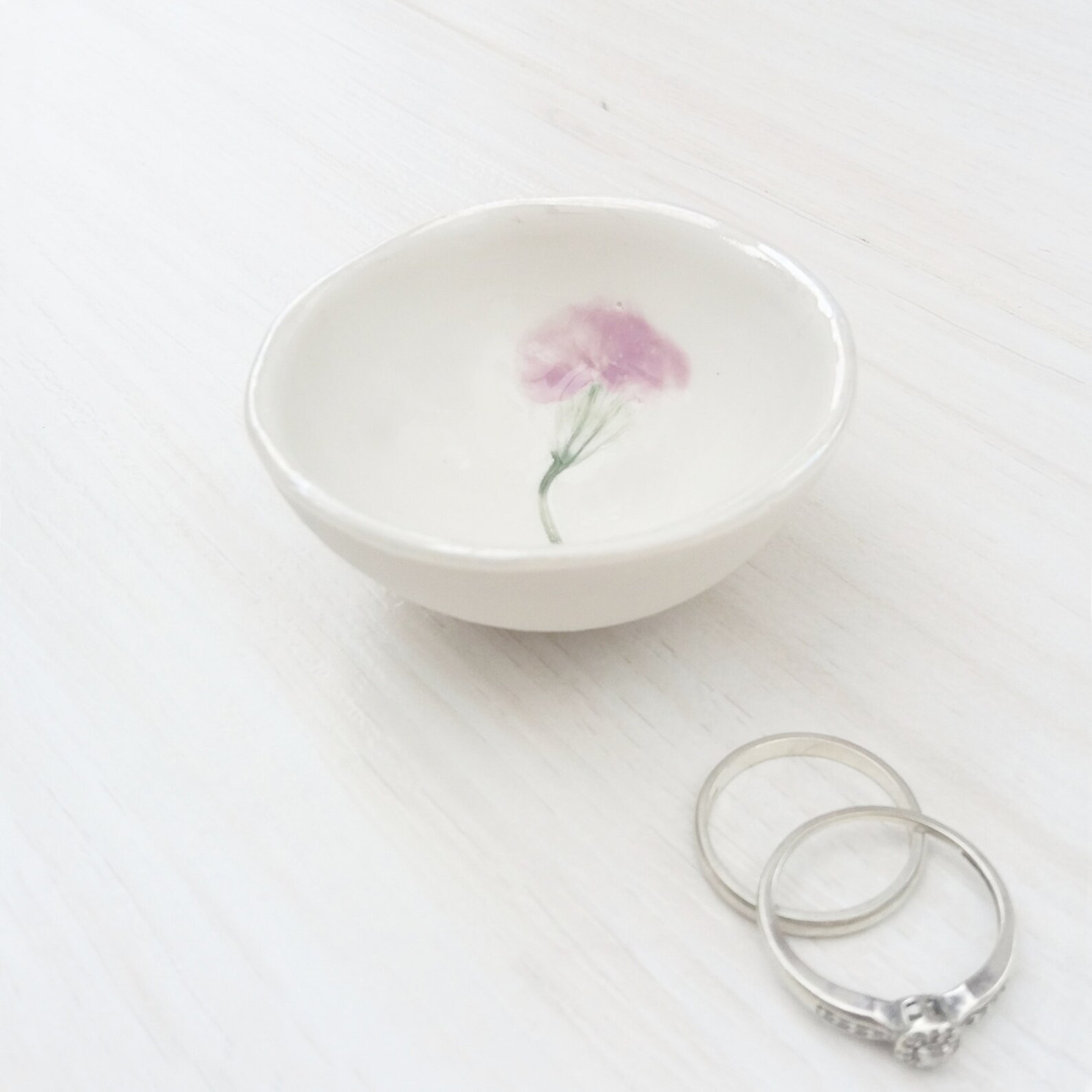 Ring Dish Ring Holder Bowl Birthday Gift for Her Mothers Etsy UK