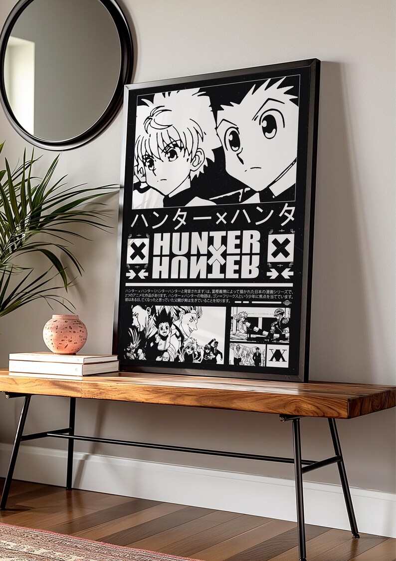Hxh Anime Poster - Anime Wall Decor - Hxh Manga Poster - Anime POSTER ...