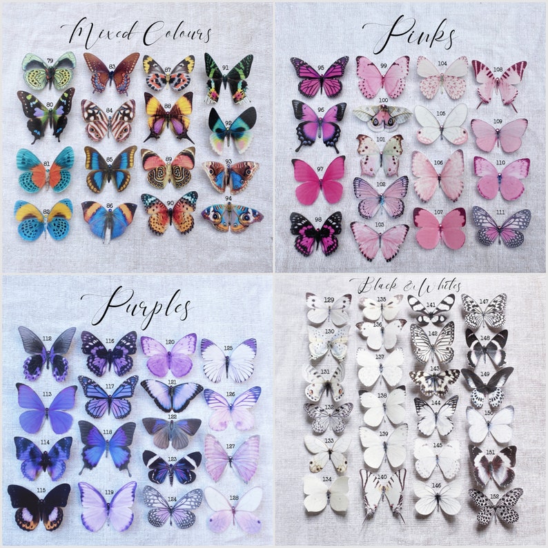 Silk Butterfly hair clips image 10