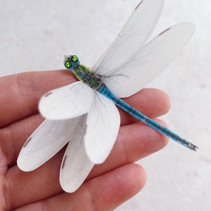 Blue dragonfly hair clip | Nature inspired accessory | Pretty gift for daughter