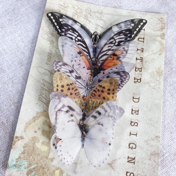 Silk Butterflies for sewing and crafting | DIY wedding | Haberdashery supplies