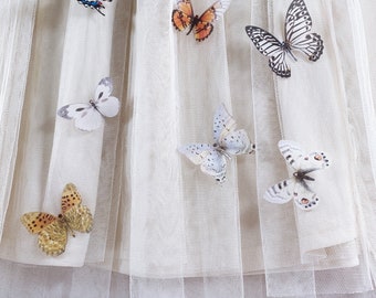 Silk Butterflies with crystals | Sewing embellishments | Haberdashery supplies