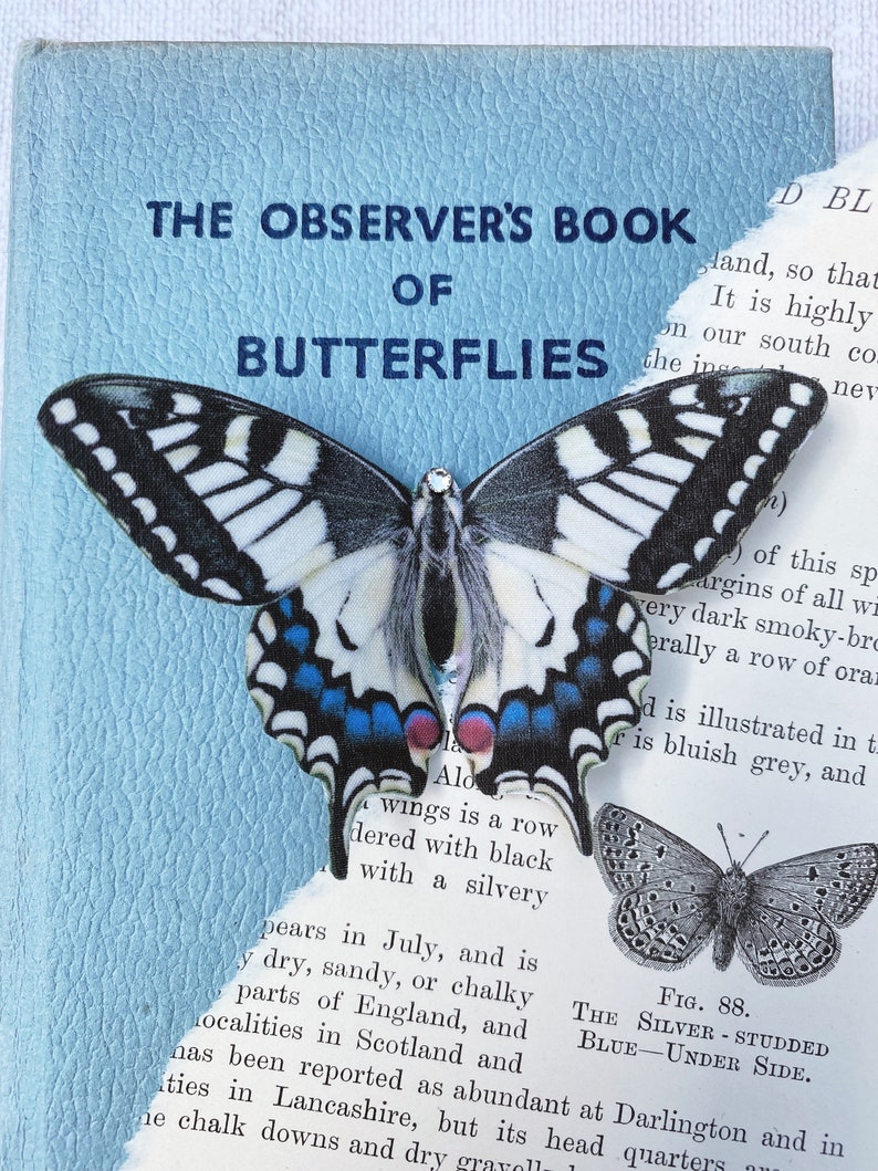 Silk Butterfly hair clips image 7