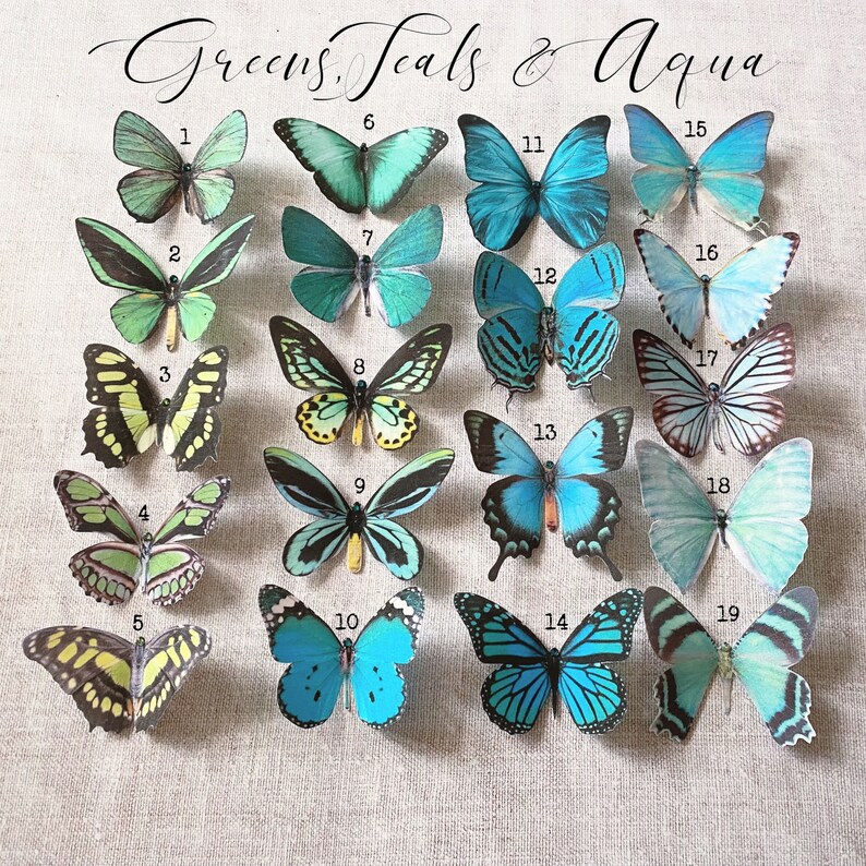 Silk Butterfly Hair Clips Etsy