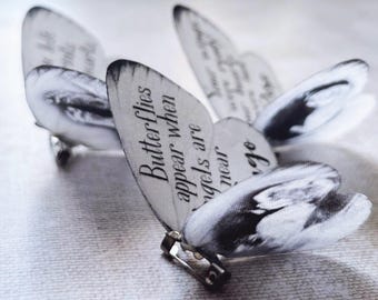 Baby scan Butterfly: Silk and crystal, Personalised keepsake gift