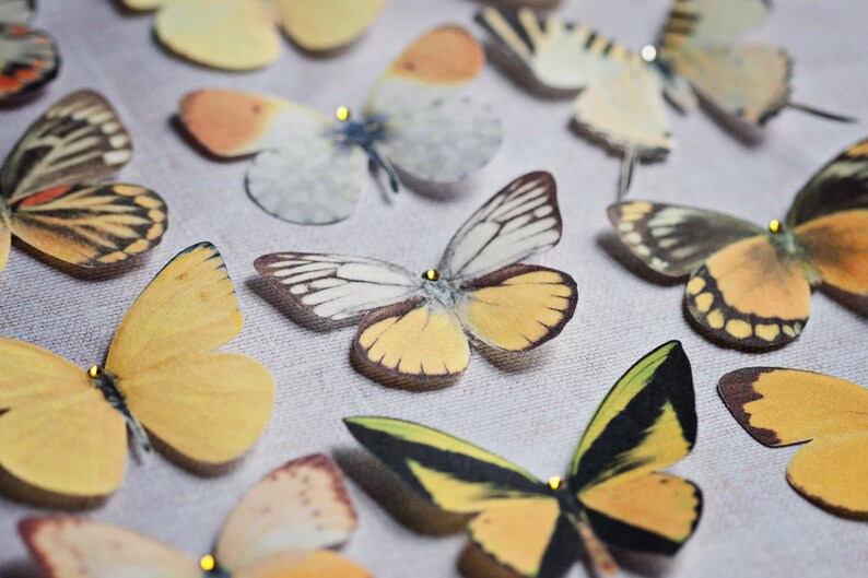 Silk Butterfly Hair Clips Spring Bridal Accessories Summer Etsy