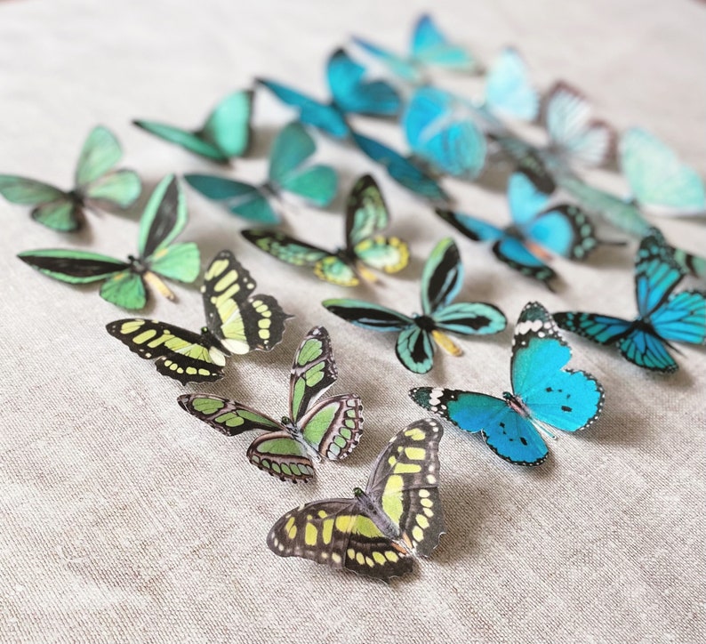 Silk Butterfly hair clips image 8
