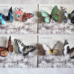 Silk Butterfly Clips | Nature Inspired Gift | Orchid decor | Plant lover gift