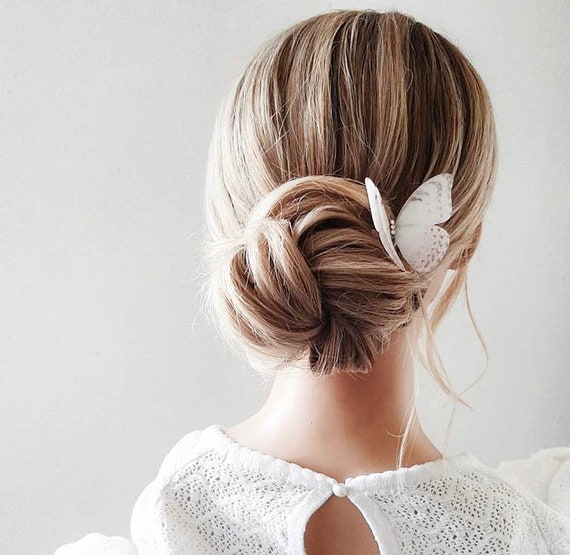 Diadema Para Novia 18 Piezas Mariposa Trenza Clips Con Caja Diadema Para Novia 18 Piezas Mariposa Trenza Clips Con Caja