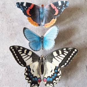 Silk Butterfly hair clips | British butterflies | Hand crafted gift for a nature lover