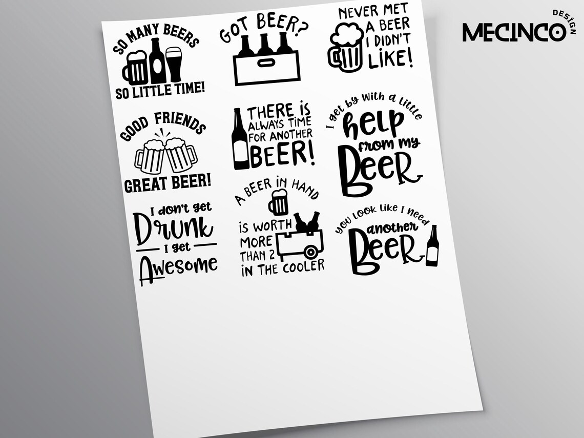Beer Svg and Cut Files for Crafters | Svg Png Pdf Jpg Eps | Digital ...