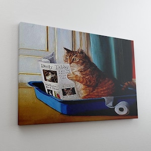 Cat Animal Canvas Wall Art , Animal Framed Art , Cat Canvas Decorative Gift