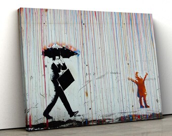 Colorful Street Art Framed Print - Modern Wall Decor, Minimalist Urban-Themed Poster