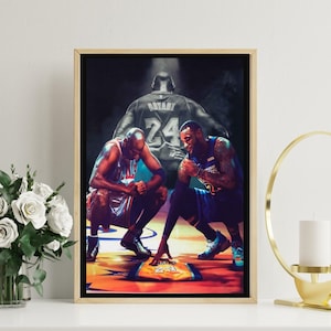kobe lebron painting