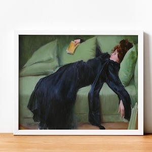 Ramon Casas Painting Art Print: &#39;After the Dance&#39; Framed Wall Decor