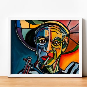 Pablo Picasso gerahmte Kunst, Picasso Wandkunst, Leinwand Wandkunst, Picasso Dekor, Druckkunst, Pablo Picasso Leinwand, Picasso Dekor