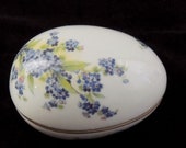 Limoges Flowered Egg Box