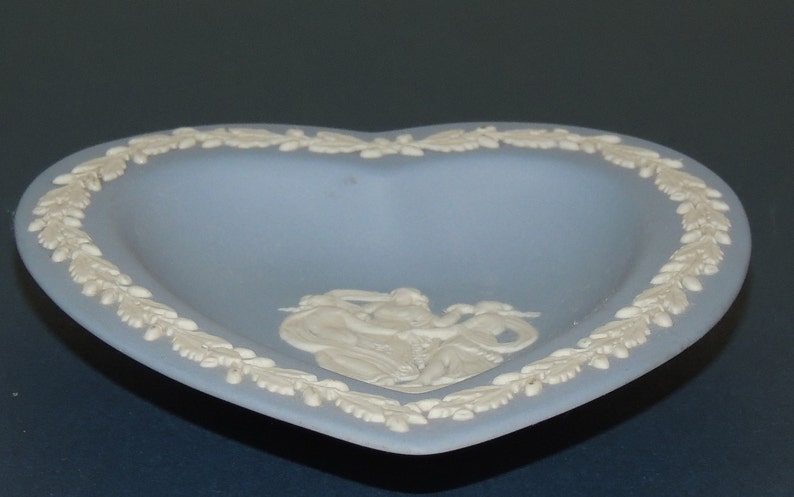 Wedgwood Blue Heart Trinket Dish