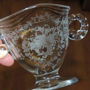 Fostoria MAYFLOWER Creamer and Sugar