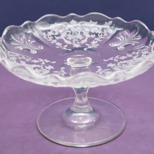 Vintage Fostoria &quot;Navarre&quot; Cheese Comport, 3 1/4 inches High