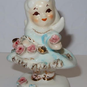1950s Lefton Flower Girl ANGEL Figurine