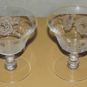 2 Fostoria &quot;Camelia&quot; Sherbets