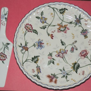 Keito Japan Cake Plate and Server &quot;Scarlet&quot;