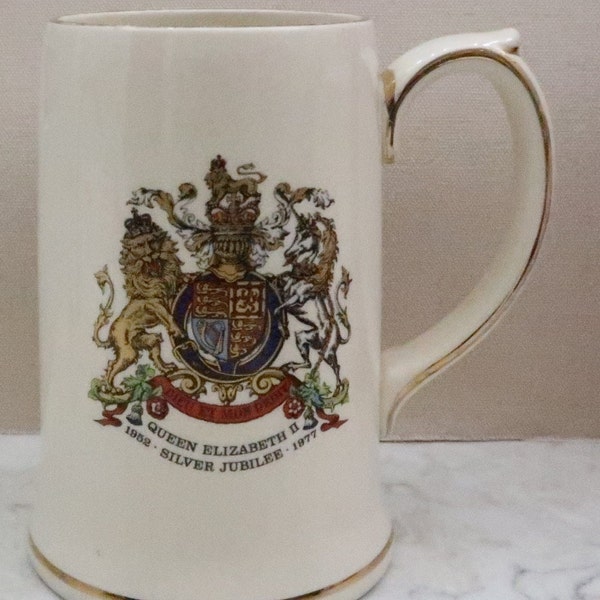 1977 Queen Elizabeth Silver Jubilee Tankard by Sadler, England