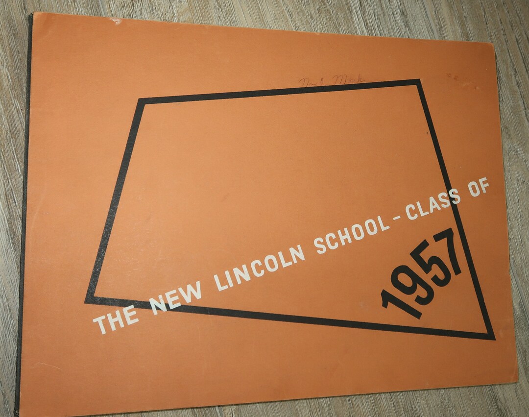 1957 the New Lincoln School, New York City, Class Annual Etsy