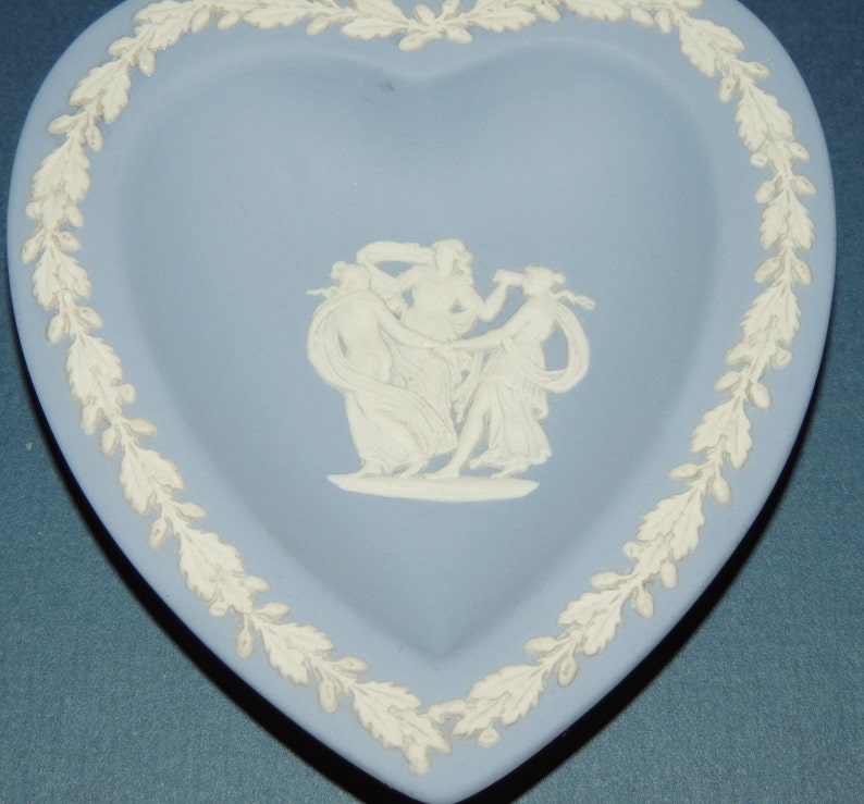 Wedgwood Blue Heart Trinket Dish