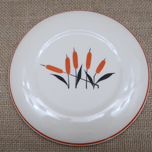 Vtg Sears Robuck Medium Cattail Bowl Lid