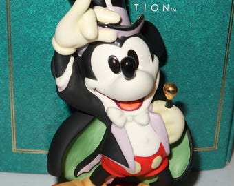 1997 Magician Mickey, "On With the Show", Mickey Mouse Figurine in the Original Box