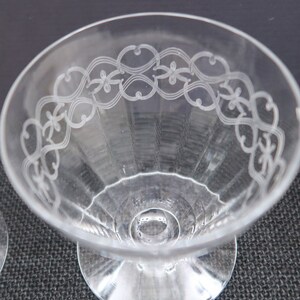 2 Fostoria &quot;BALLET&quot; pattern Oyster Cocktail 3 1/4 inch