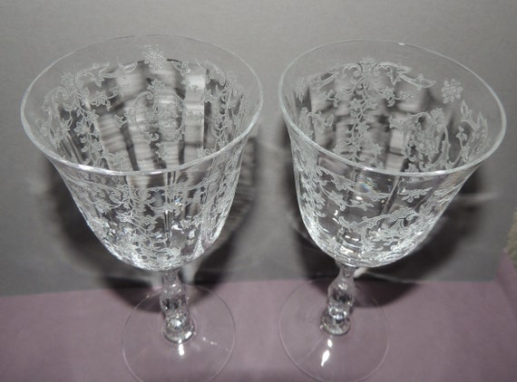 Fostoria Glass Navarre Clarets