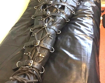 Genuine Leather Cocoon – Full Body Restraint, Adjustable Belts