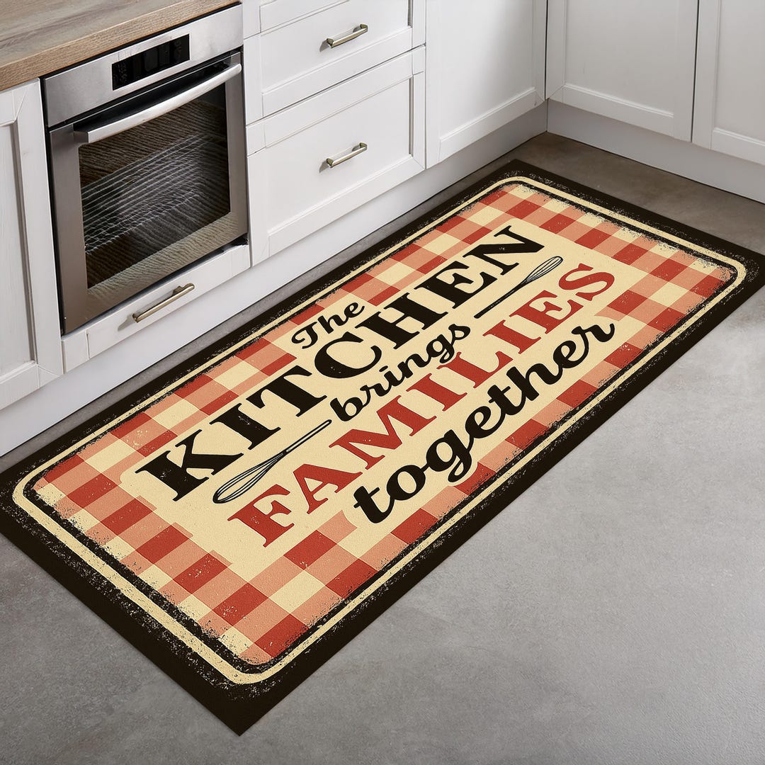 Red Runner Kitchen Rug Rustic Kitchen Runner Rug – “the Kitchen Brings Families Together ...