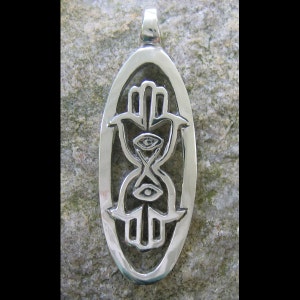 Hamsa Pendant, Eye of God, Eye to Eye