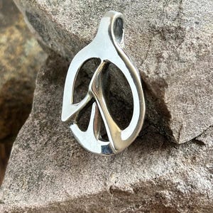 Peace Prayer Pendant, sterling silver original design