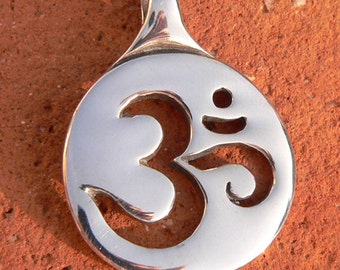 Om, Universal Hum, Yoga, Meditation - Silver Symbolic Jewelry