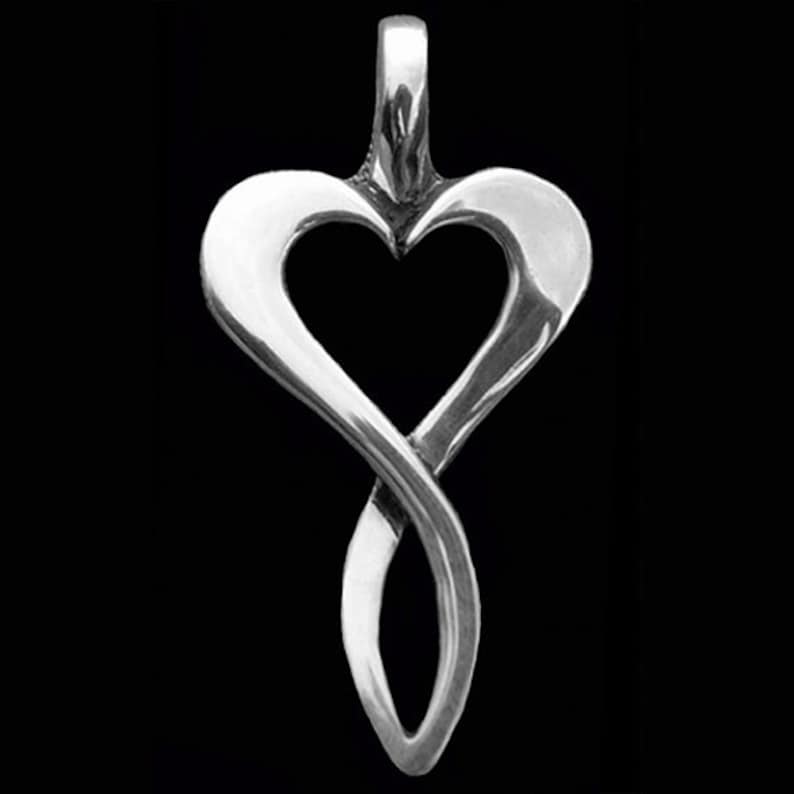 Infinite Love / Heart Pendant / Necklace Heart Symbolic Etsy Australia